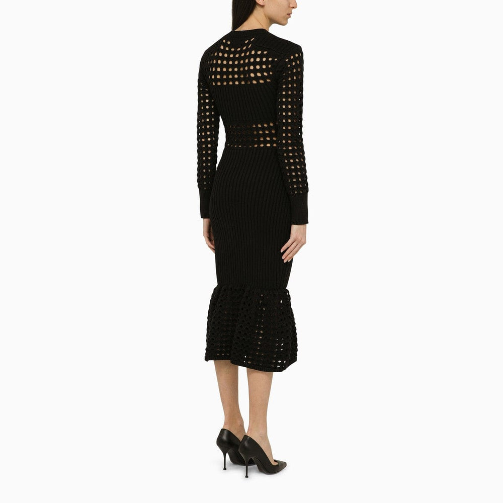 Dresses S Alexander McQueen Black knitted midi dress Brand