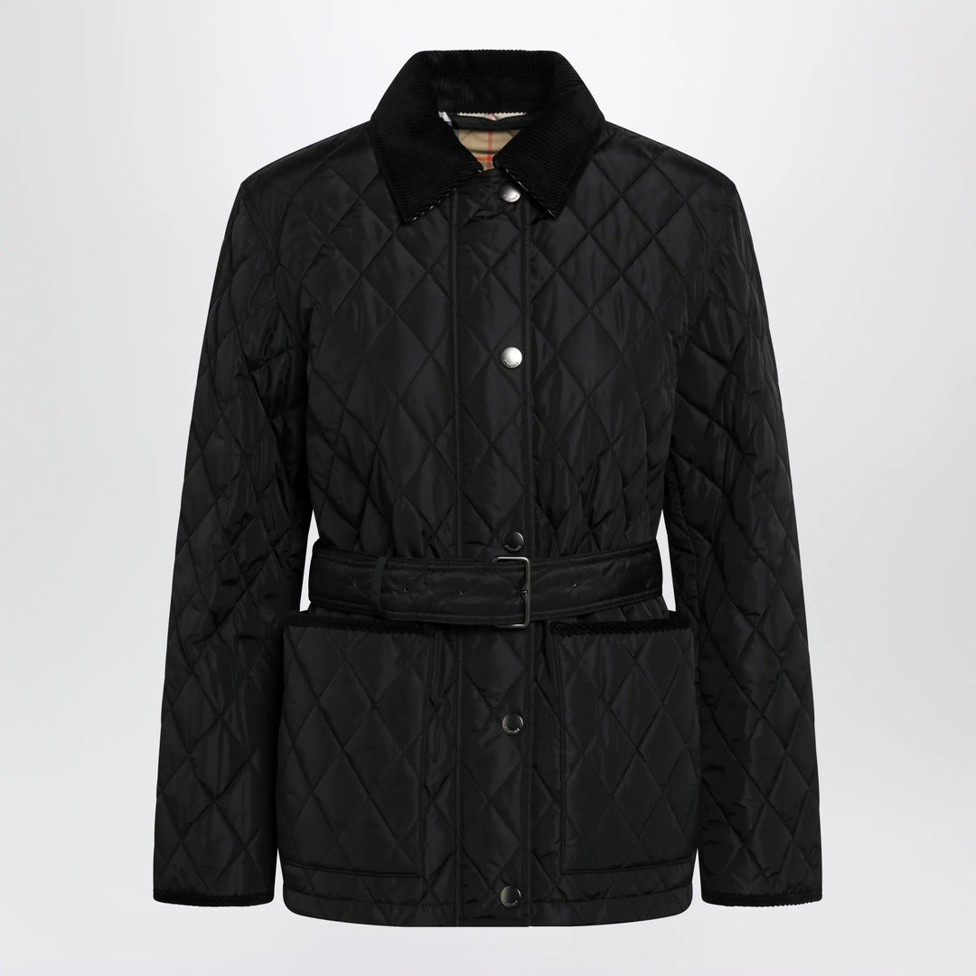 Burberry - Black quilted nylon jacket Brand Apparel &amp; Accessories > Clothing > Outerwear > Coats &amp; Jackets S