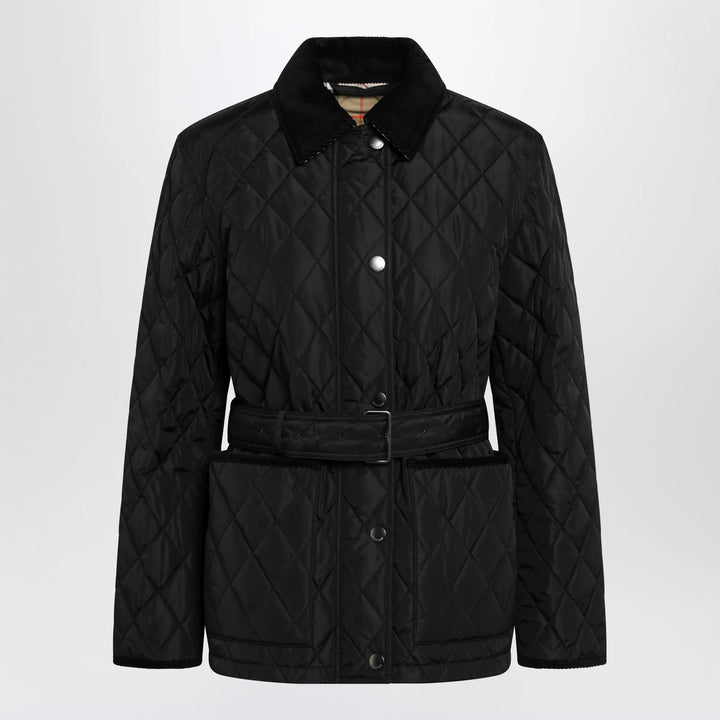 Burberry - Black quilted nylon jacket Brand Apparel &amp; Accessories > Clothing > Outerwear > Coats &amp; Jackets S