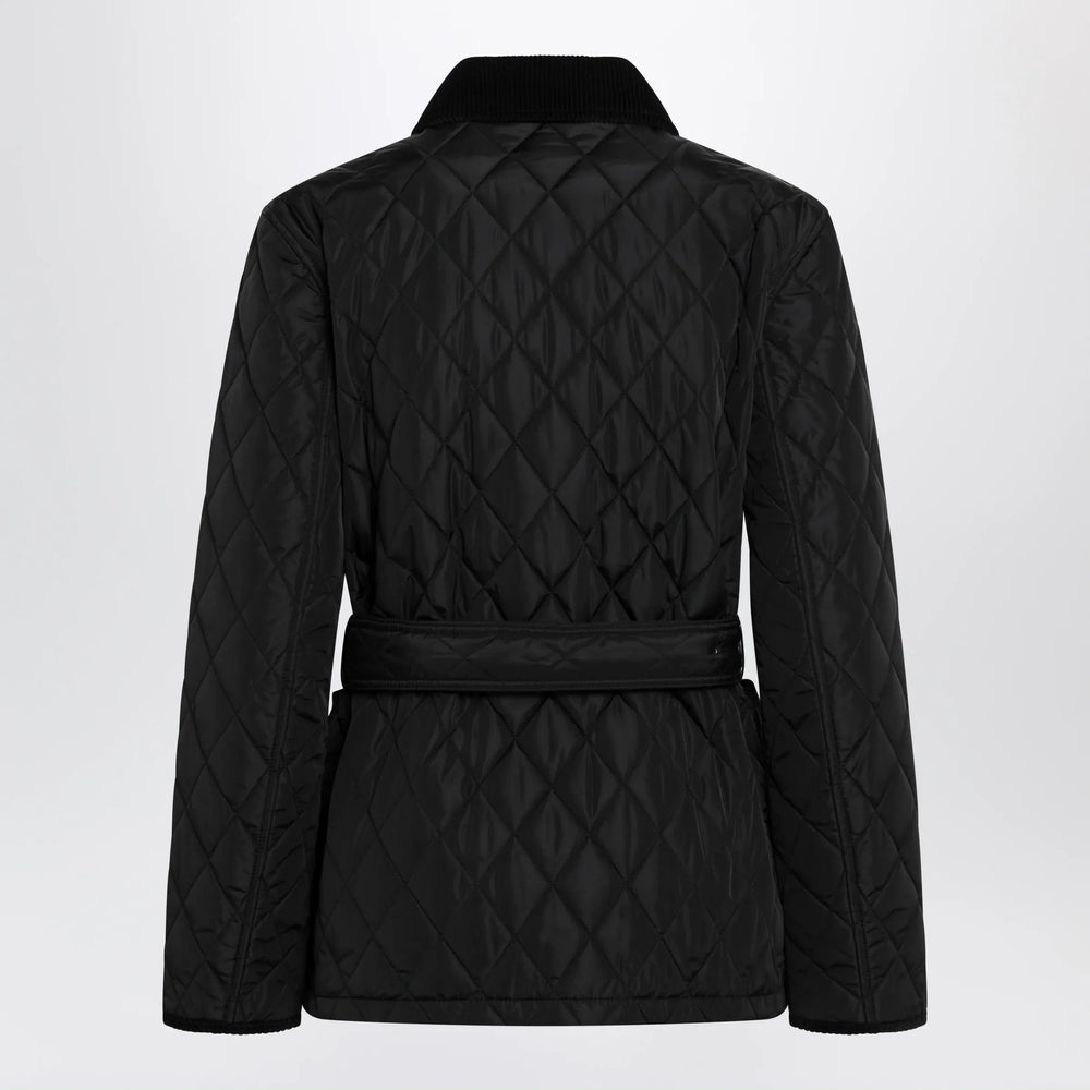 Burberry - Black quilted nylon jacket Brand Apparel & Accessories > Clothing > Outerwear > Coats & Jackets
