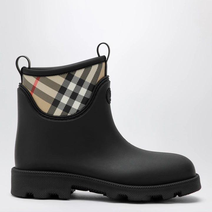 Burberry - Marsh Stamp rubber and nylon rain boots in black