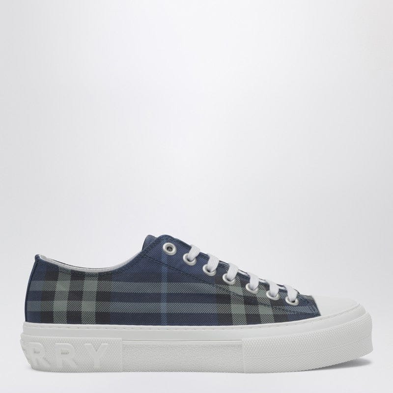 Shoes Burberry - Blue Check cotton sneakers - 42 IT Brand