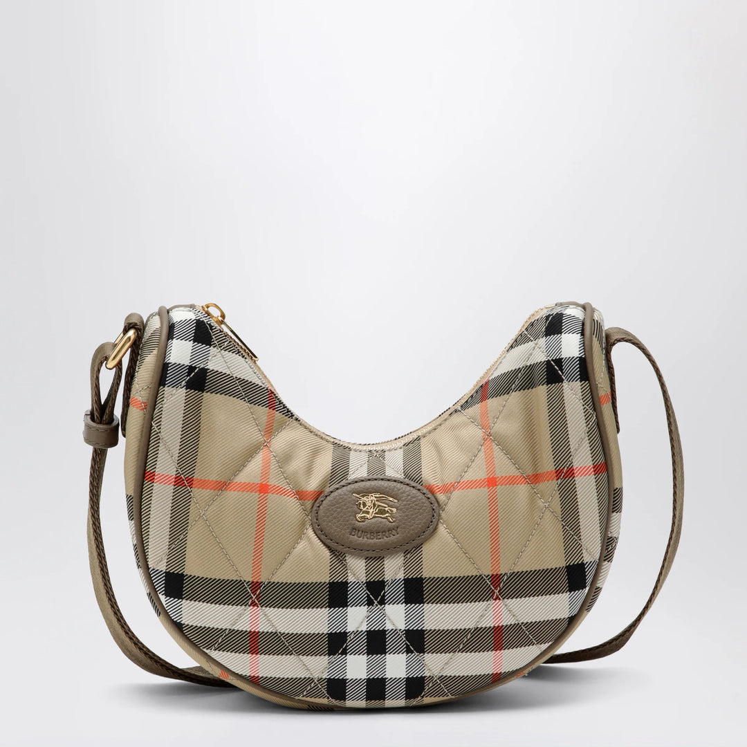 Burberry - Horseshoe quilted nylon crossbody bag