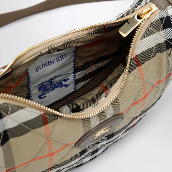 Burberry - Horseshoe quilted nylon crossbody bag