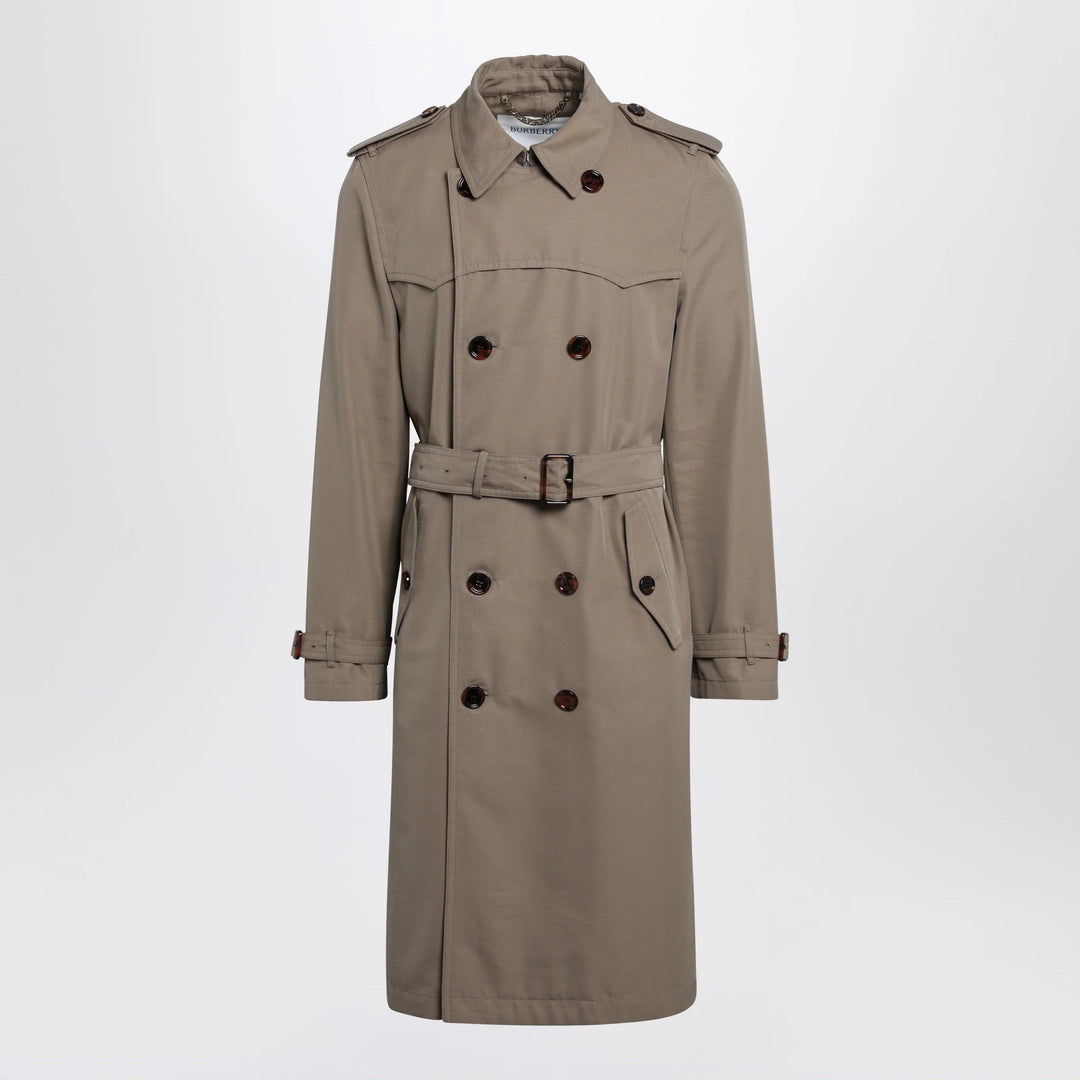 Burberry - Short Foxfield trench coat in cotton and silk