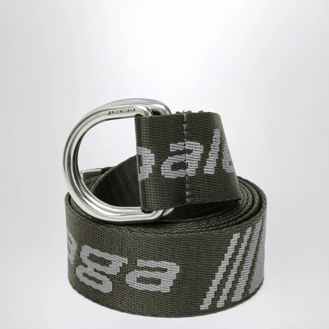 Balenciaga - D-ring belt with loop sports icon motif