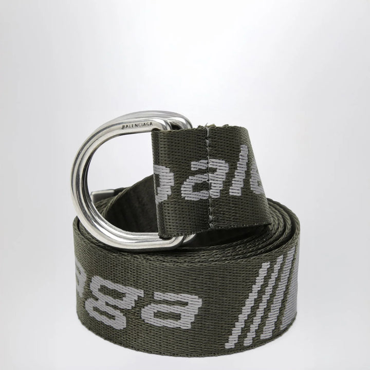 Balenciaga - D-ring belt with loop sports icon motif