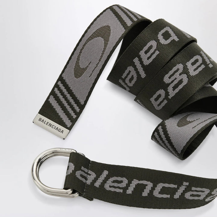 Balenciaga - D-ring belt with loop sports icon motif