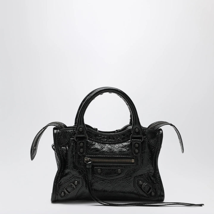 Balenciaga - Le City Nano leather handbag in black Brand Handbag U