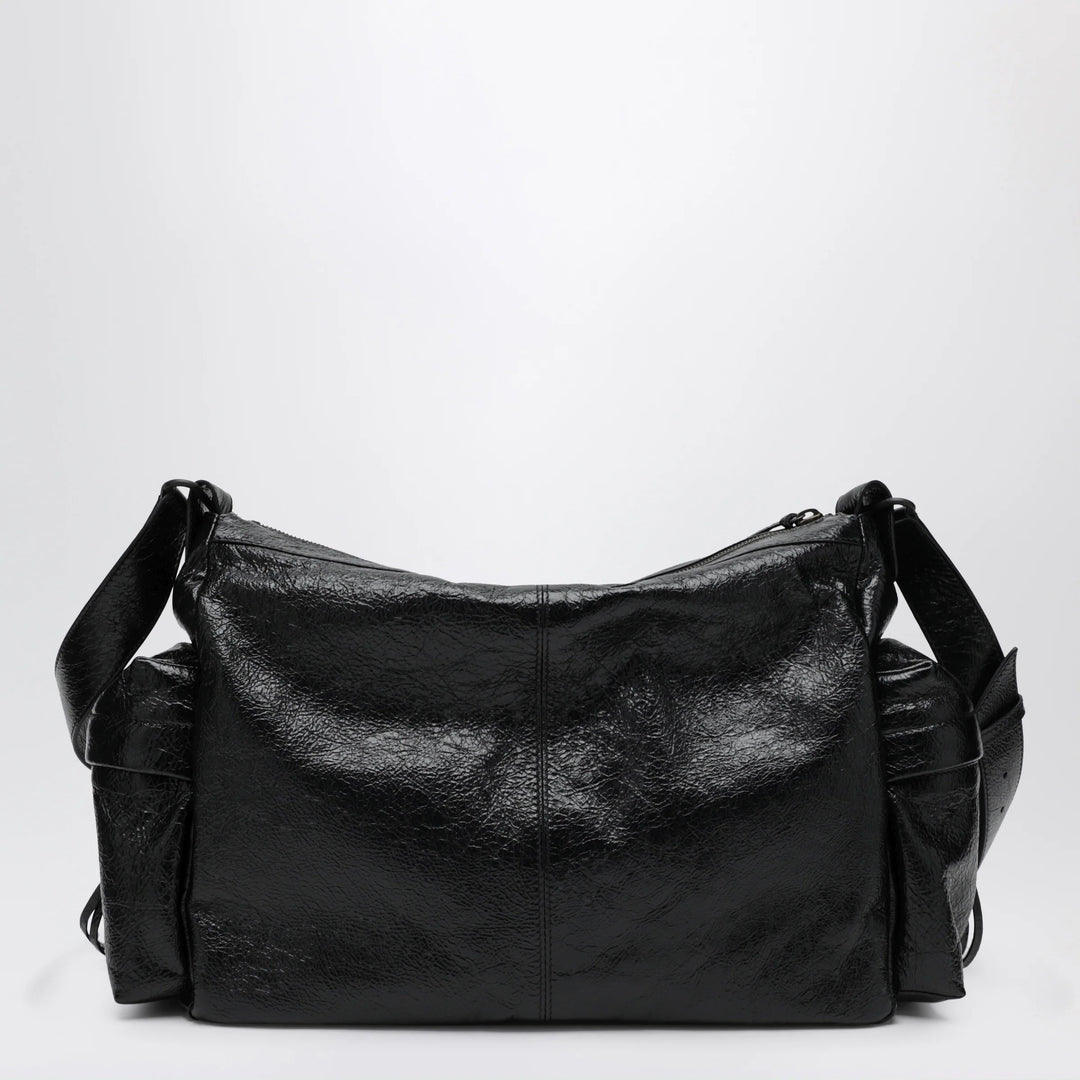 Balenciaga - Le City medium multi-pocket lambskin crossbody bag black