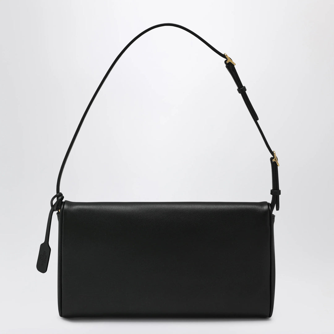 Valentino Garavani - Devain VLogo leather clutch shoulder bag in black