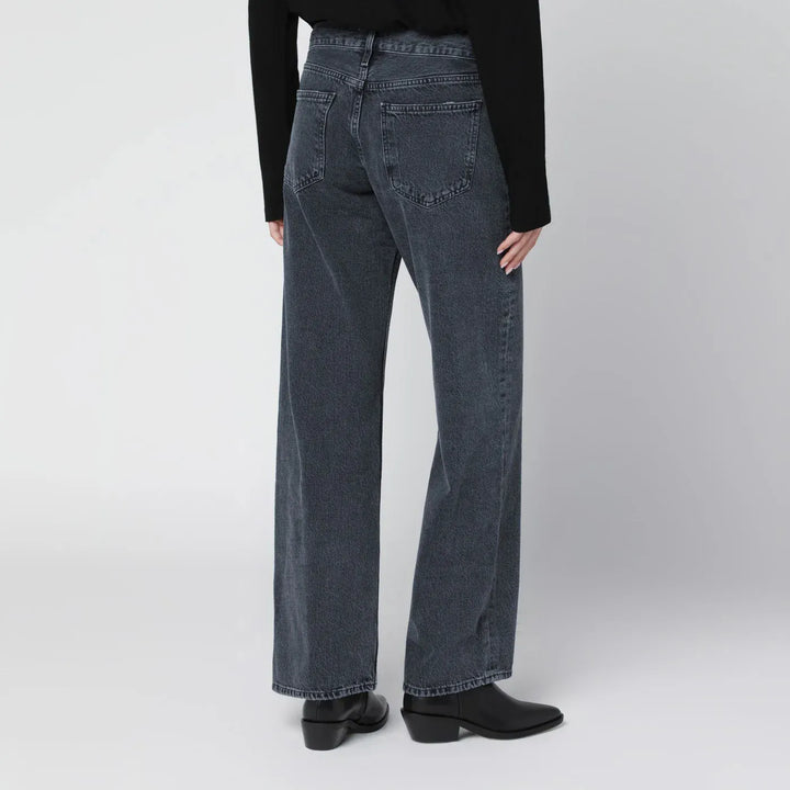 AGOLDE - Black faded-effect jeans