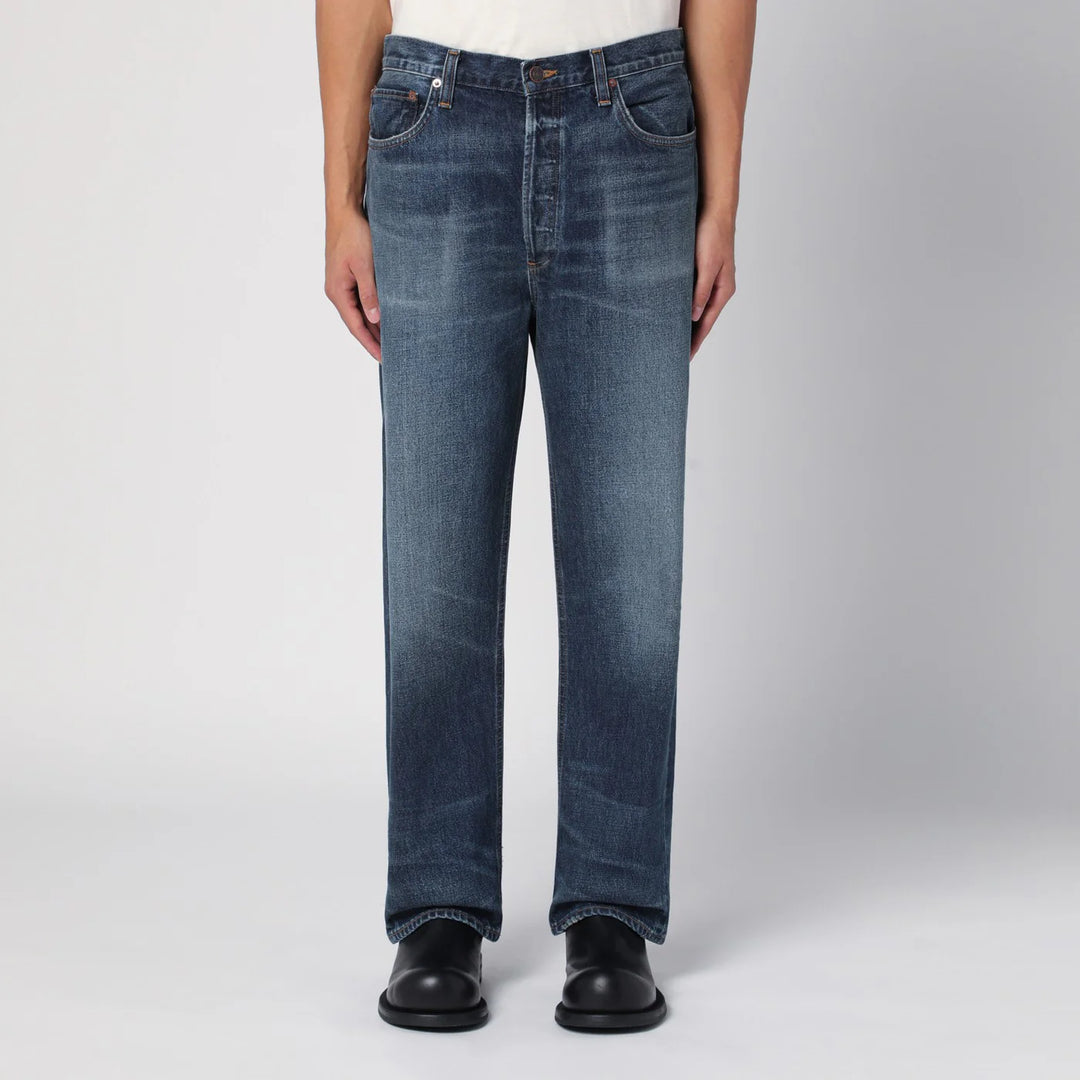 AGOLDE - Blue washed jeans in regenerated denim