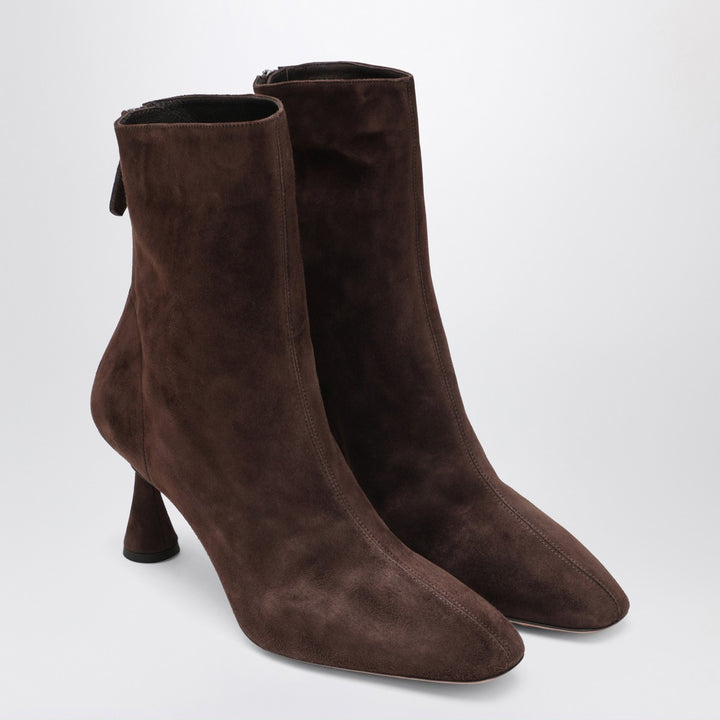 Aquazzura Amore Bootie 75 brown suede