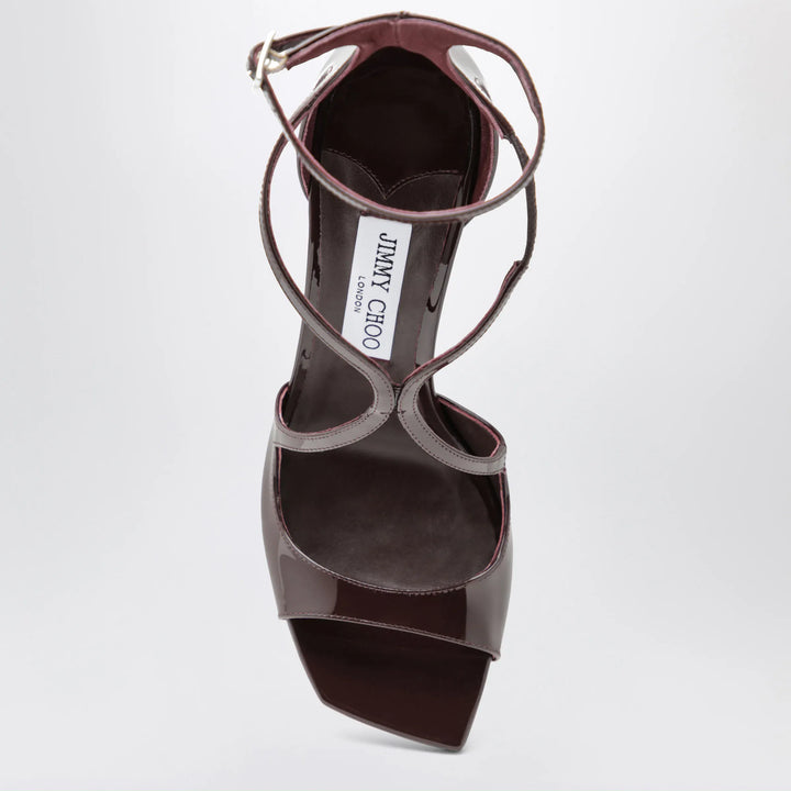 Jimmy Choo - Azia sandals in deep red patent leather Brand Shoes