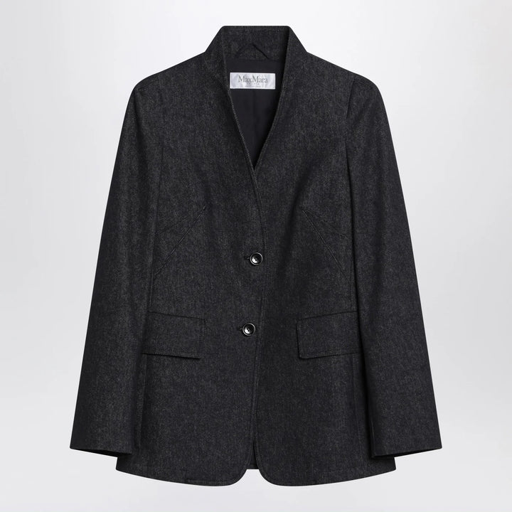 Max Mara - Midnight blue jacket in cotton denim effect