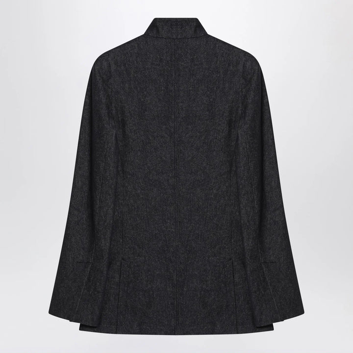 Max Mara - Midnight blue jacket in cotton denim effect