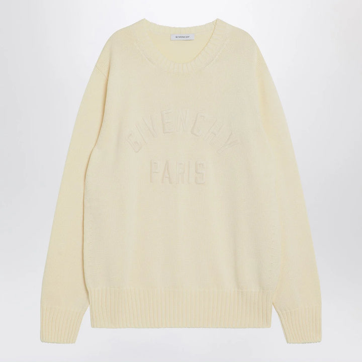 Givenchy - Sweater écru in cotton with logo