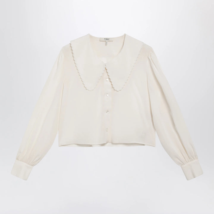 Chloé - Milk white silk blouse