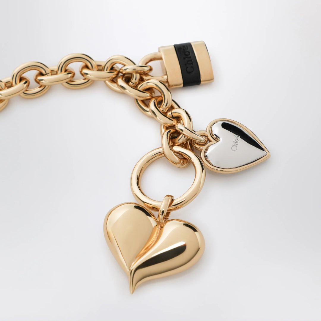 Chloé - Paddington Chain Bracelet in Gold/Black Brass
