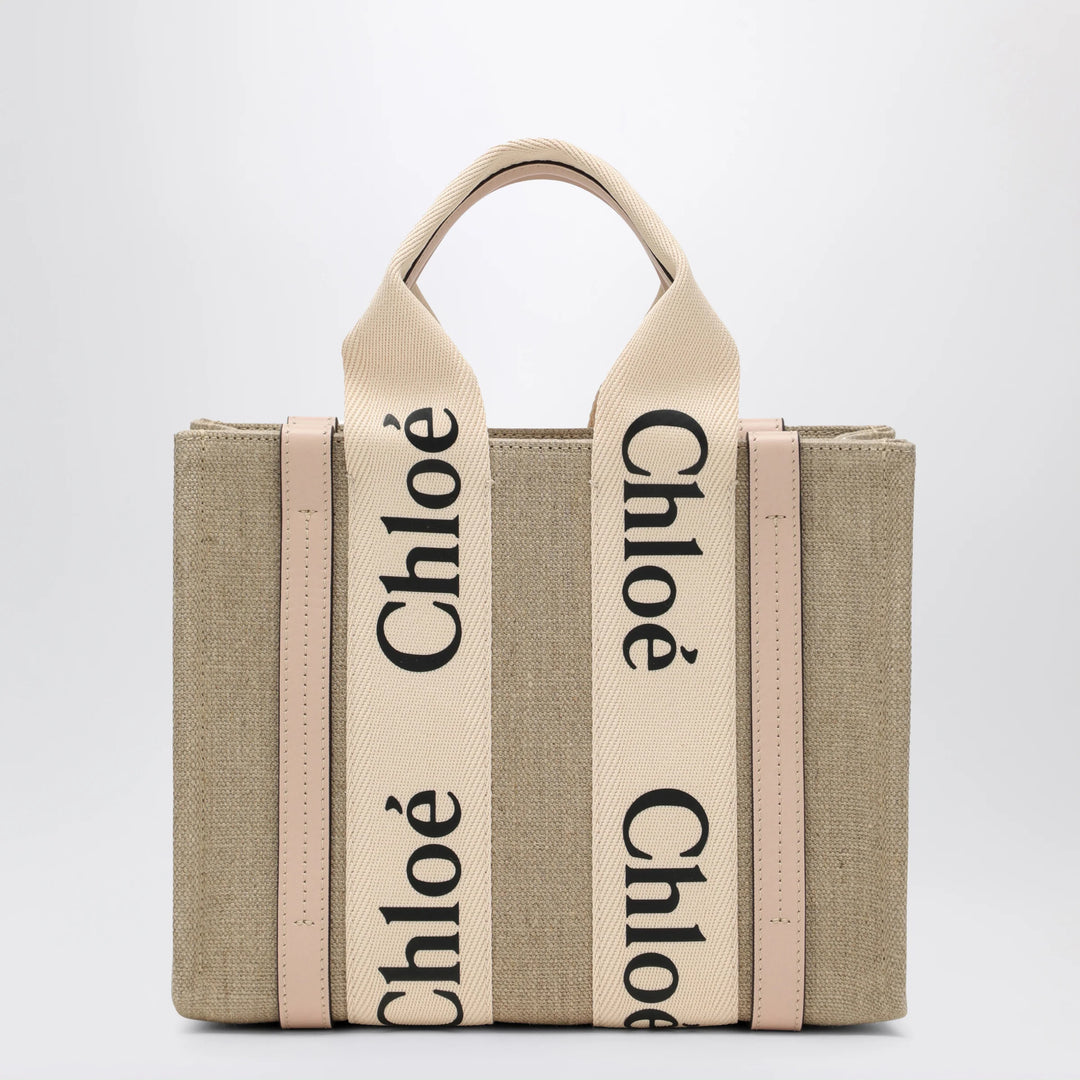 Chloé - Woody little bag in beige canvas