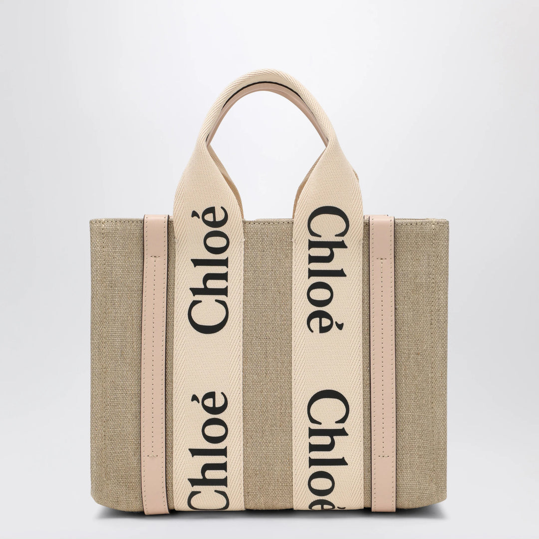 Chloé - Woody little bag in beige canvas