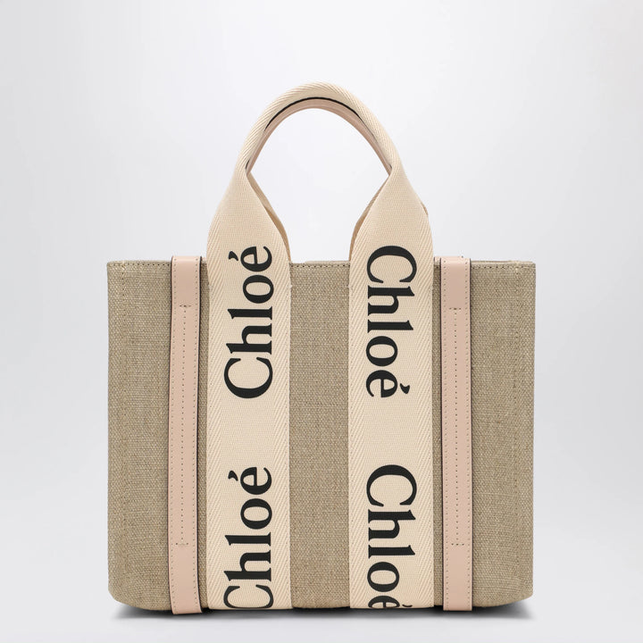 Chloé - Woody little bag in beige canvas