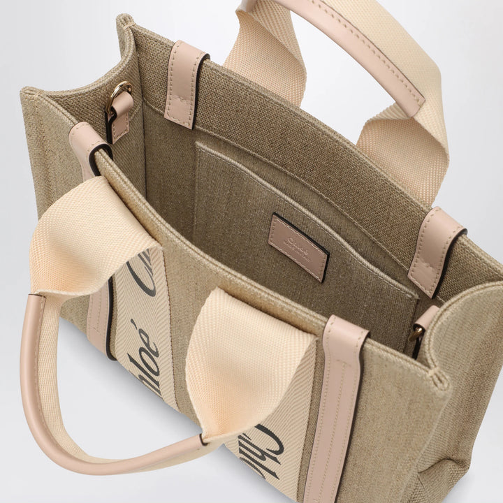 Chloé - Woody little bag in beige canvas