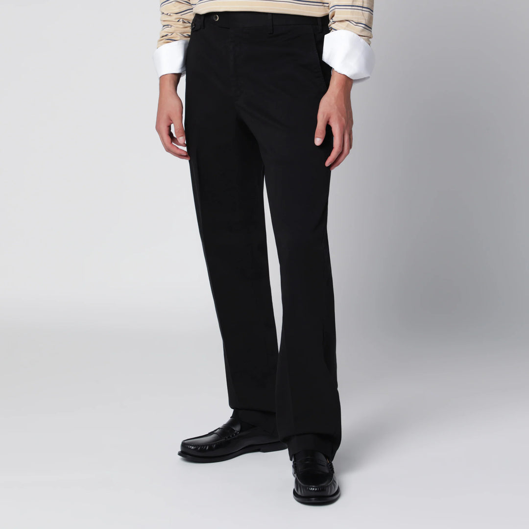 PT Torino - Black Cotton Trousers