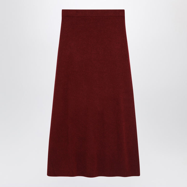 Max Mara Raspberry skirt in stretch cashmere knit
