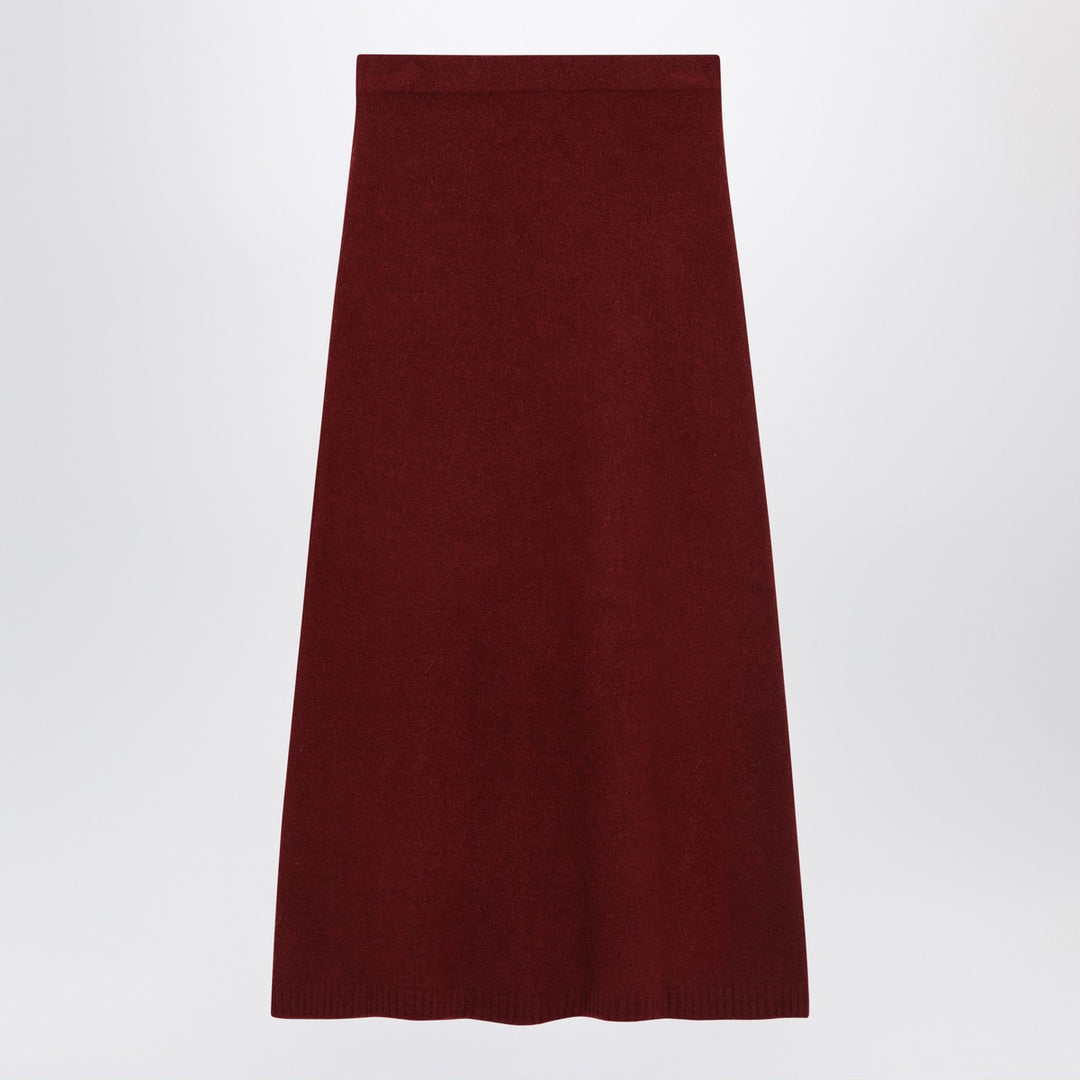 Max Mara Raspberry skirt in stretch cashmere knit