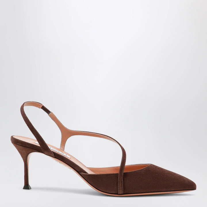 Aquazzura - Espresso Dynasty suede pumps