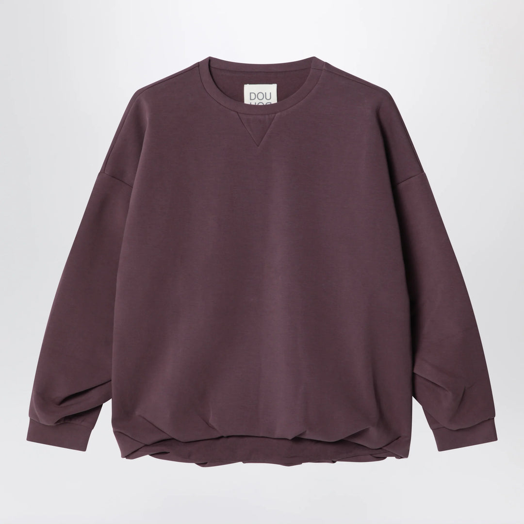 Douuod - Plum cotton sweatshirt