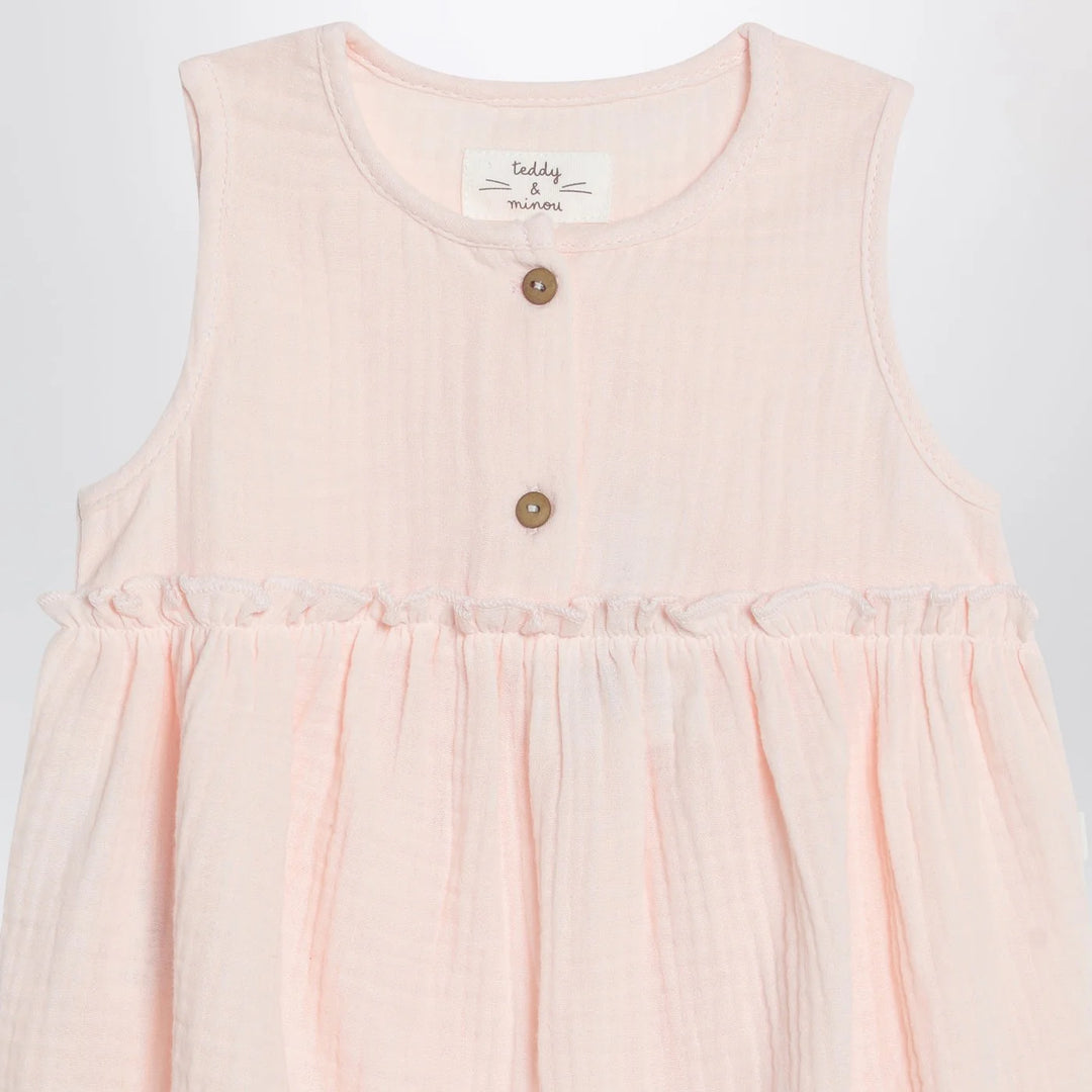 Teddy &amp; Minou - Pink cotton romper