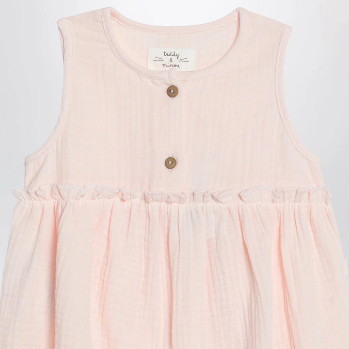 Teddy &amp; Minou - Pink cotton romper
