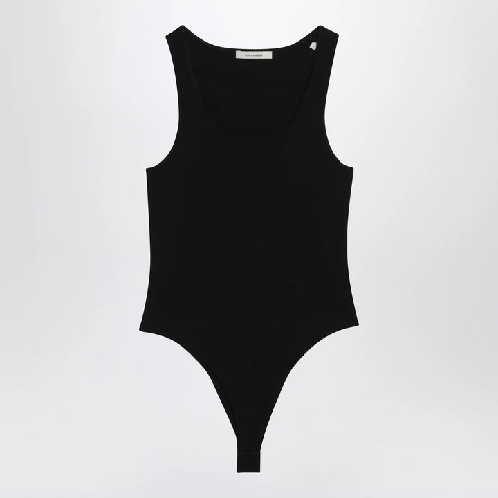 Entire Studios - Black viscose jersey bodysuit