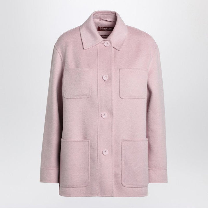 Jackets Max Mara Studio Pink wool blend jacket Brand