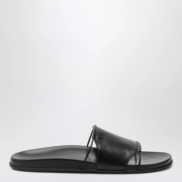 The Row - Vivienne Slide sandals in black nappa