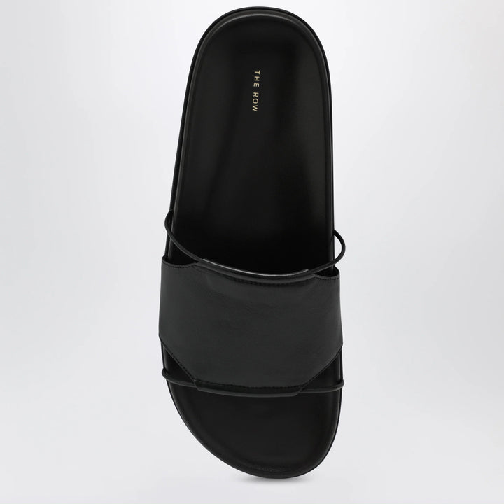 The Row - Vivienne Slide sandals in black nappa