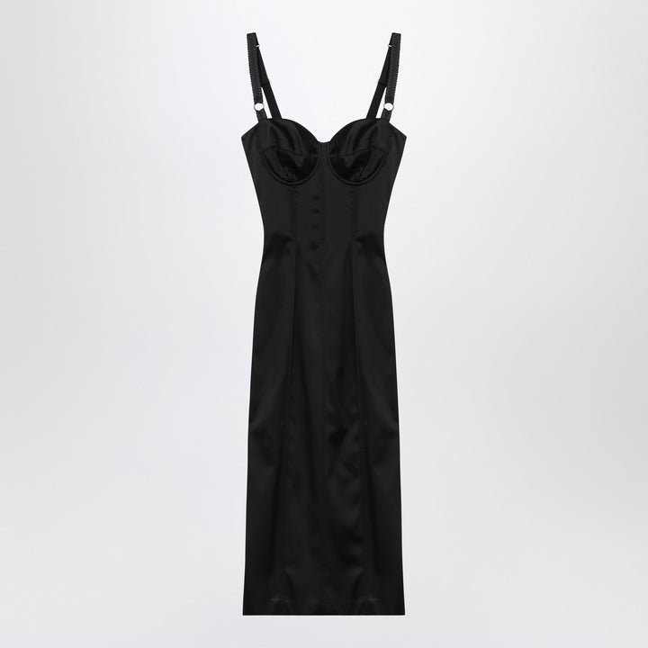Dolce & Gabbana Dolce&Gabbana Black satin bustier dress