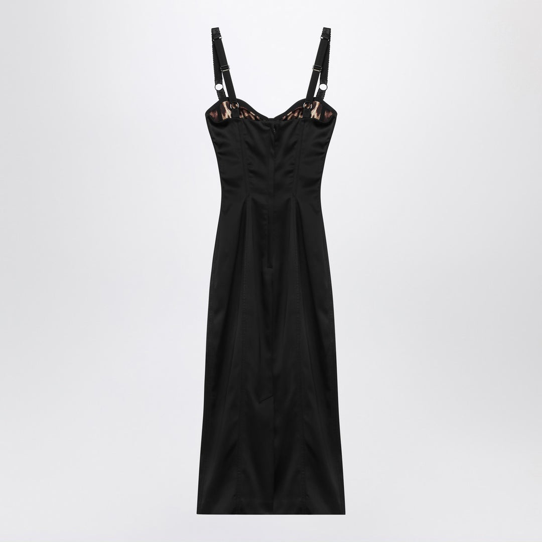 Dolce & Gabbana Dolce&Gabbana Black satin bustier dress