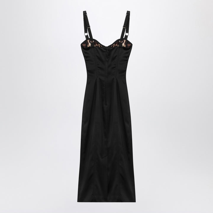 Dolce & Gabbana Dolce&Gabbana Black satin bustier dress