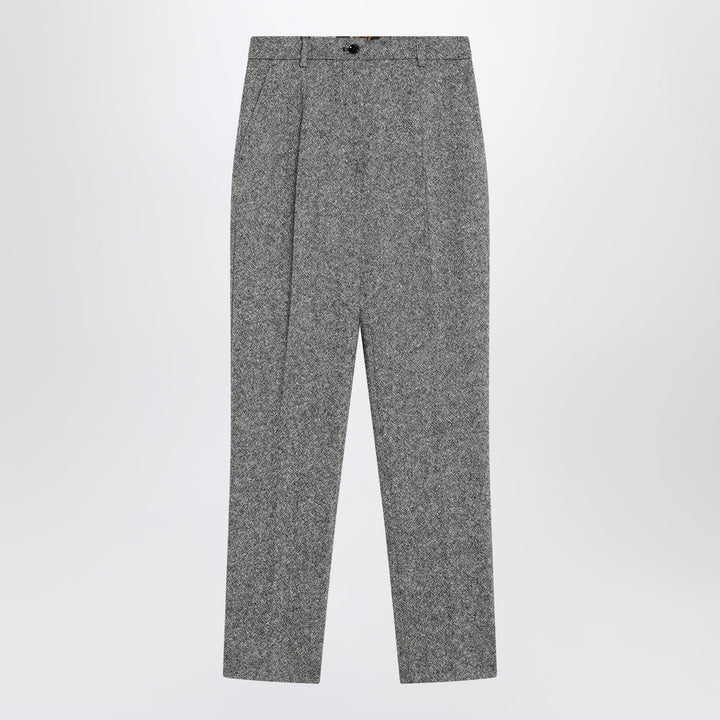 Dolce&amp;Gabbana - Wool-blend dotted trousers