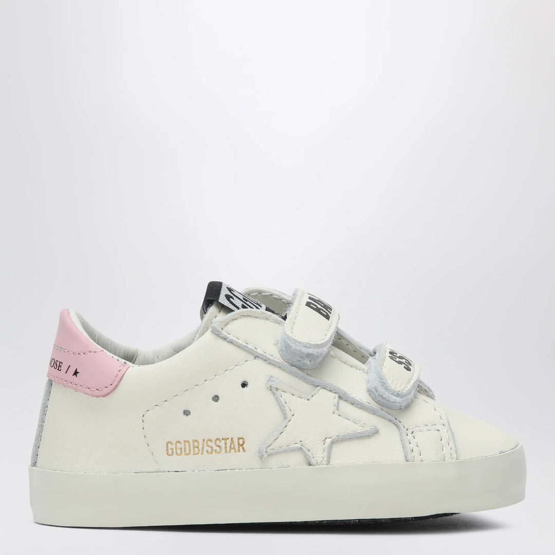 Golden Goose - Set Sneakers Baby School white/pink with socks