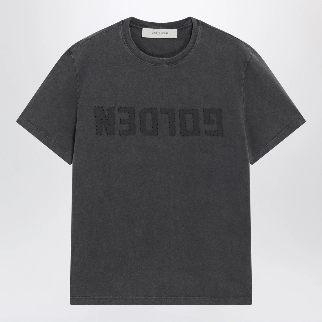 Golden Goose - Anthracite grey vintage-effect T-shirt