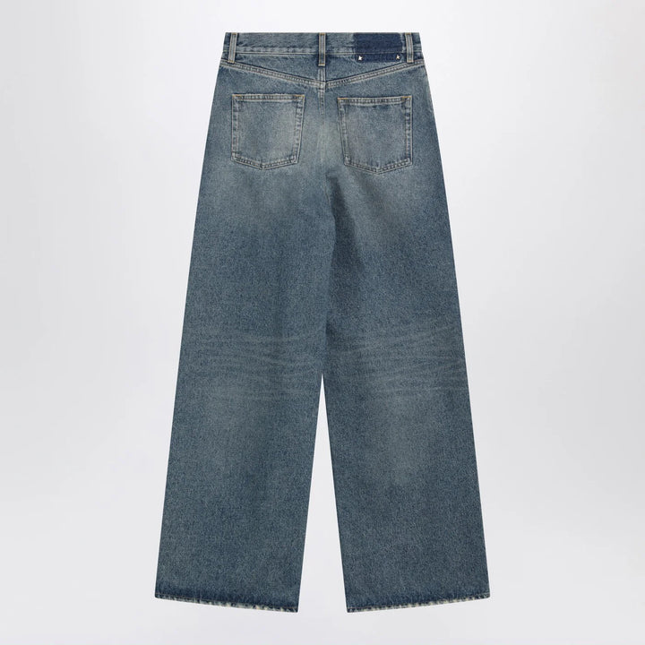 Golden Goose - Blue washed wide-leg jeans