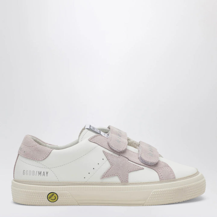 Golden Goose - May School Sneakers in white/pink