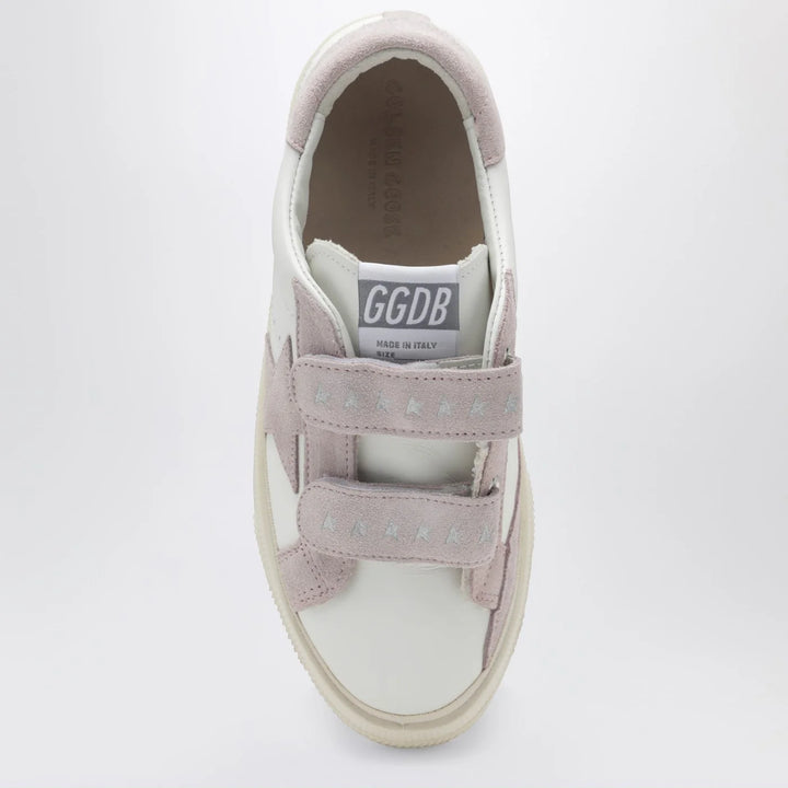 Golden Goose - May School Sneakers in white/pink