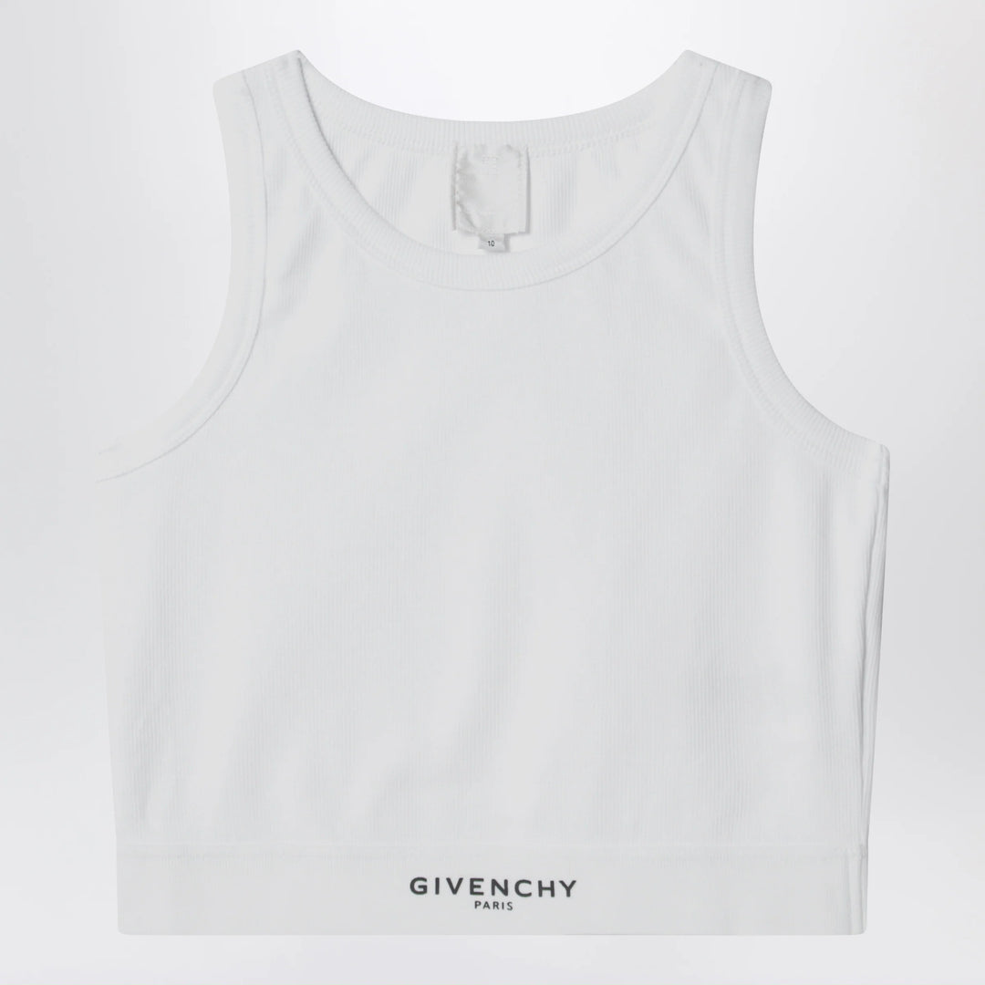 Givenchy - White cropped top with logo