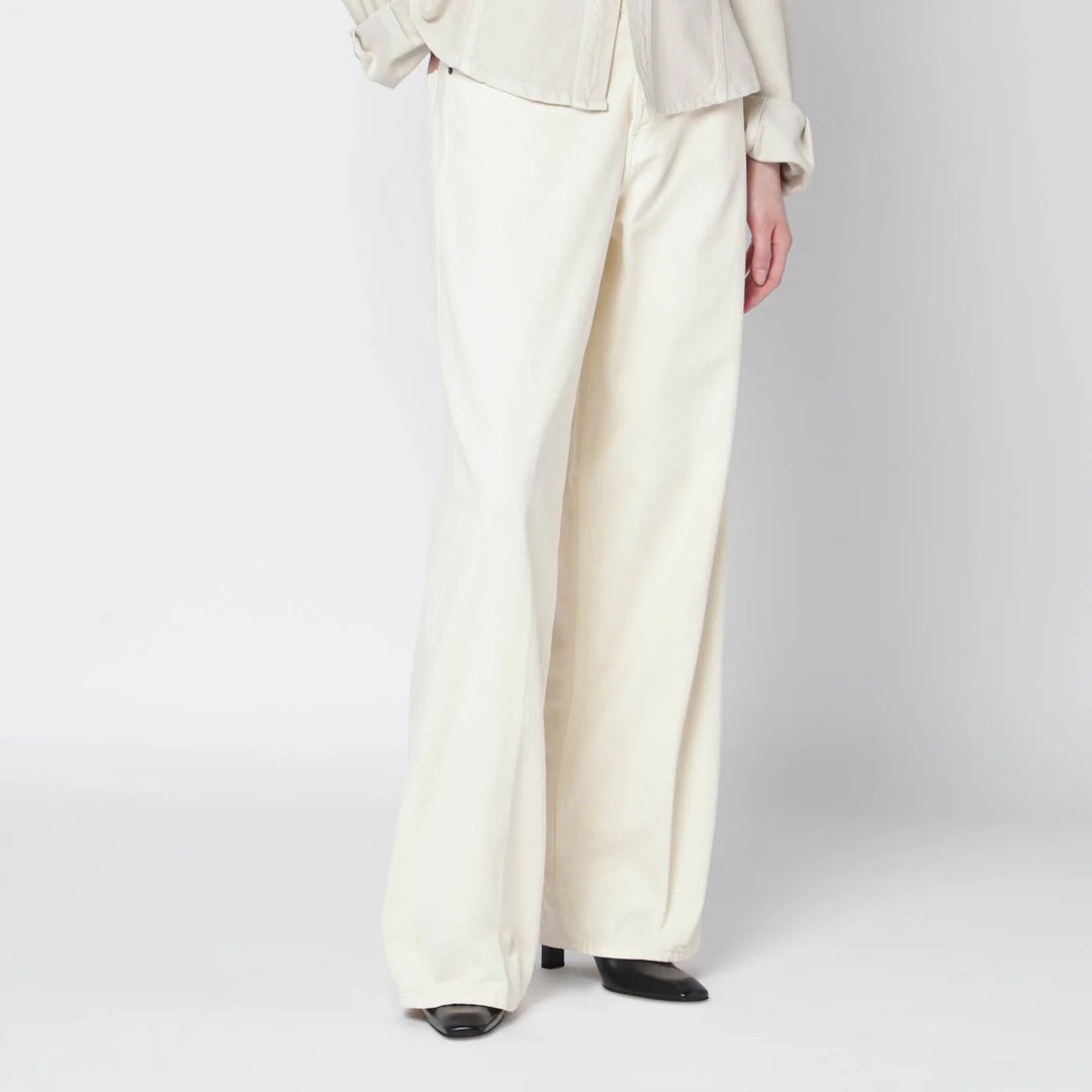 HAIKURE - Butter-coloured Bethany jeans